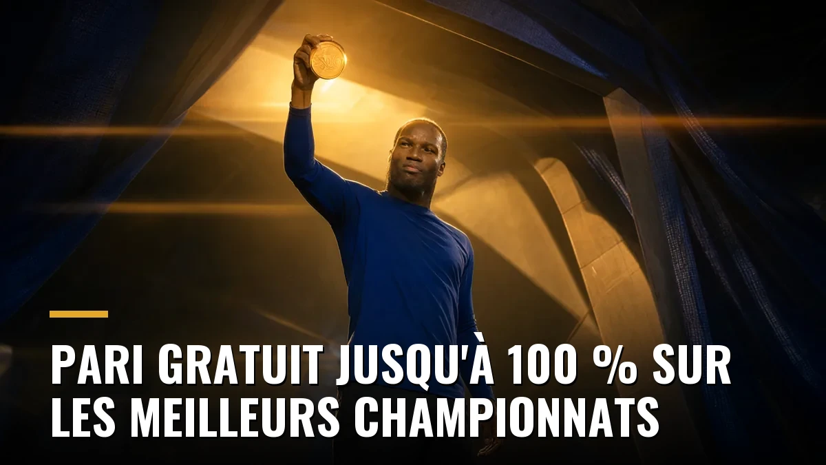 Pari gratuit jusqu'à 100 % sur les meilleurs championnats